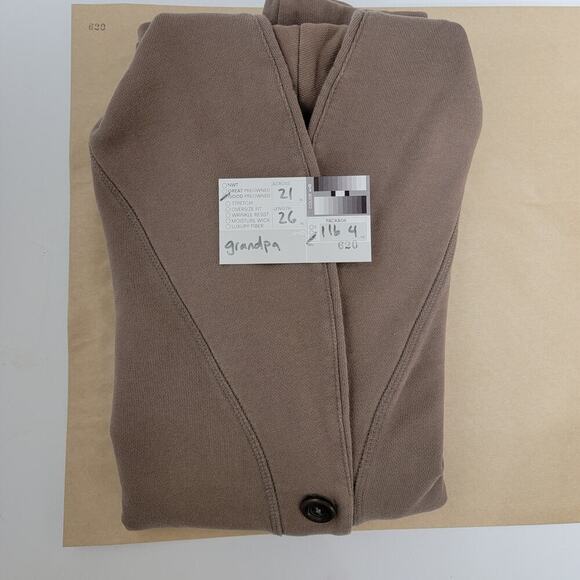 Land End Shawl Collar Cardigan Jacket Coastal Grandpa Pockets Medium 620 - Picture 13 of 14